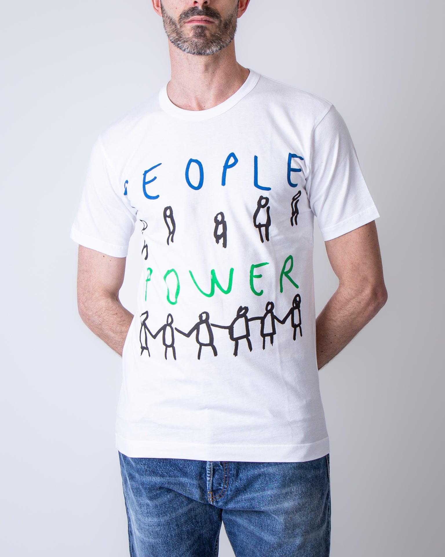 Comme des Garcons Shirt, FQ-T037 WHITE white – Flanella Shop