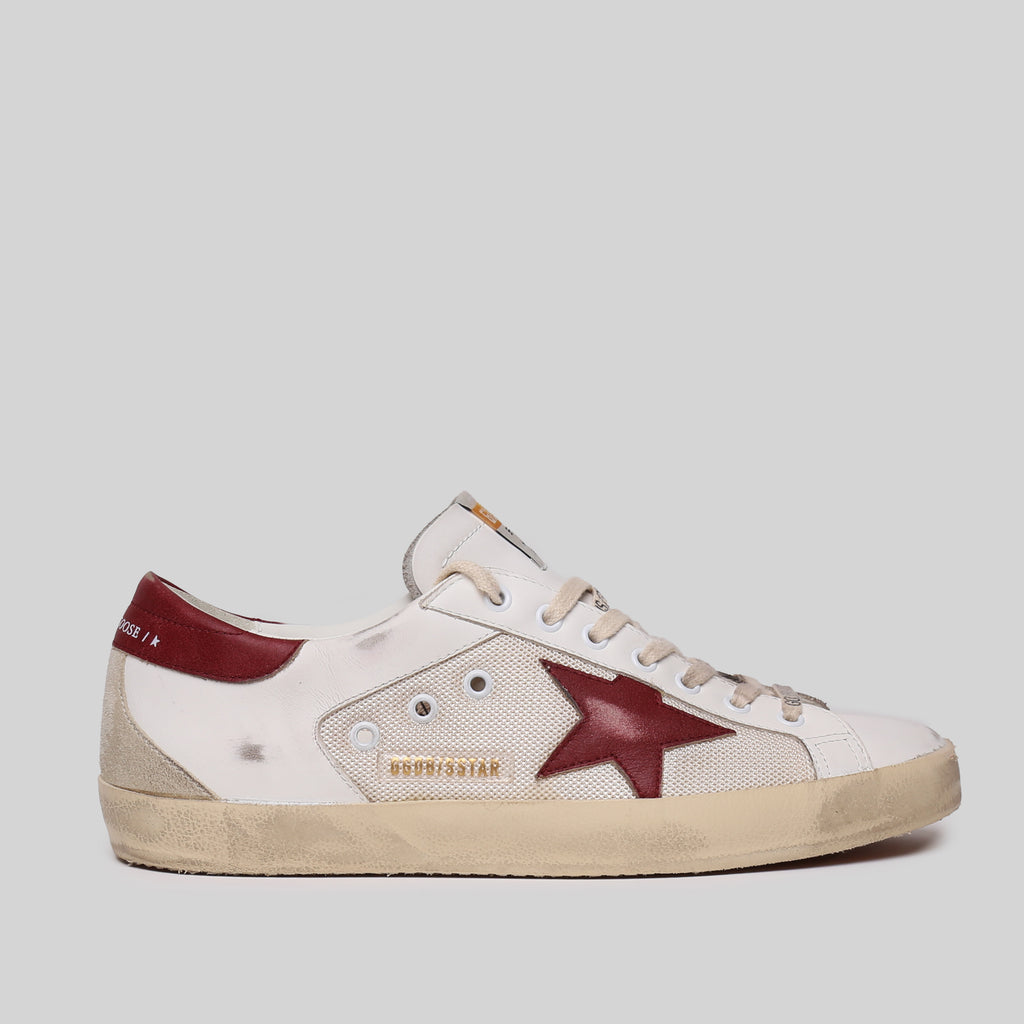 GOLDEN GOOSE SNEAKERS SUPER STAR CLASSIC WITH SPUR WHITE/GREY/SILVER