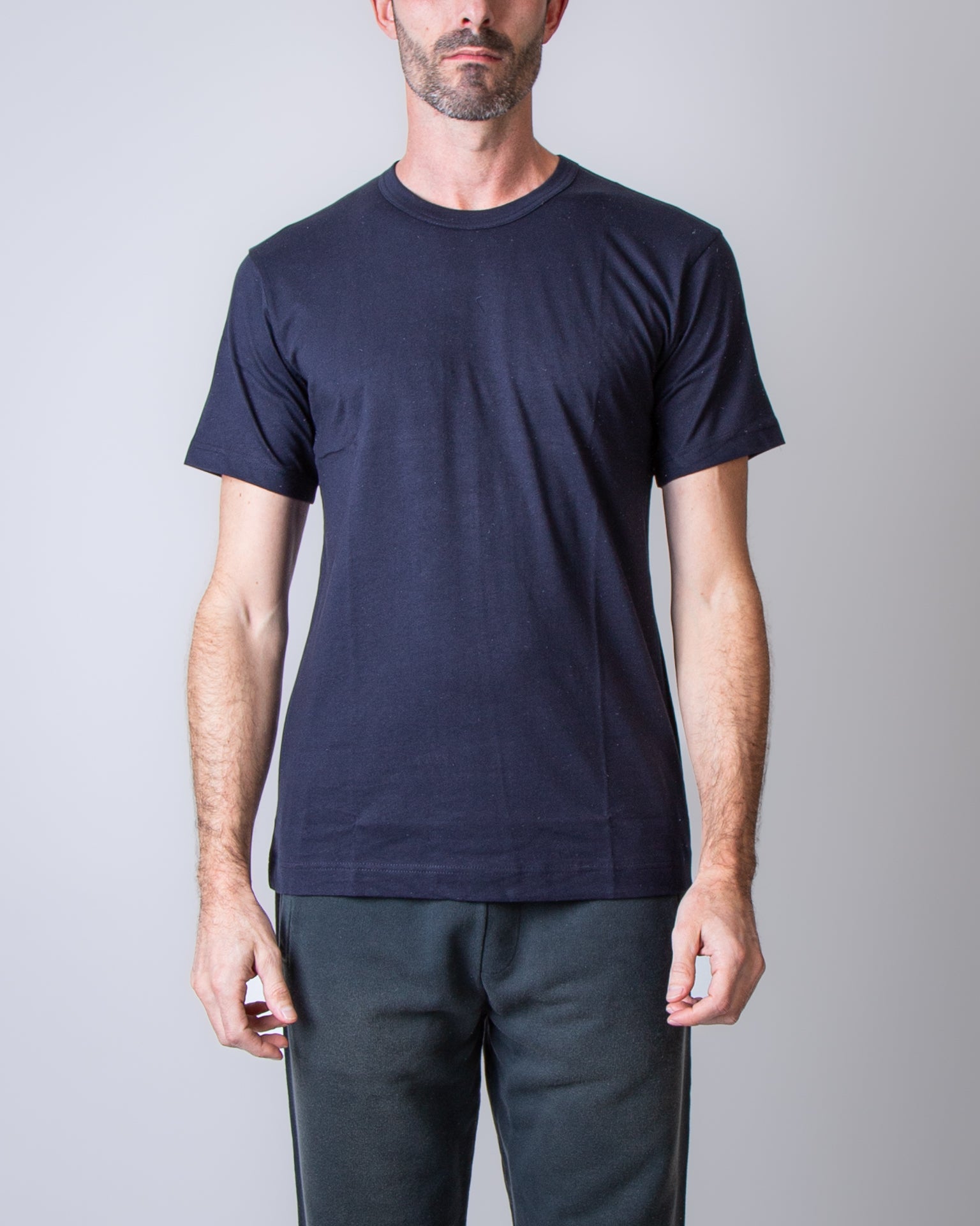 Comme Des Garcons Shirt t shirt FZ-T002 NAVY blu – Flanella Shop