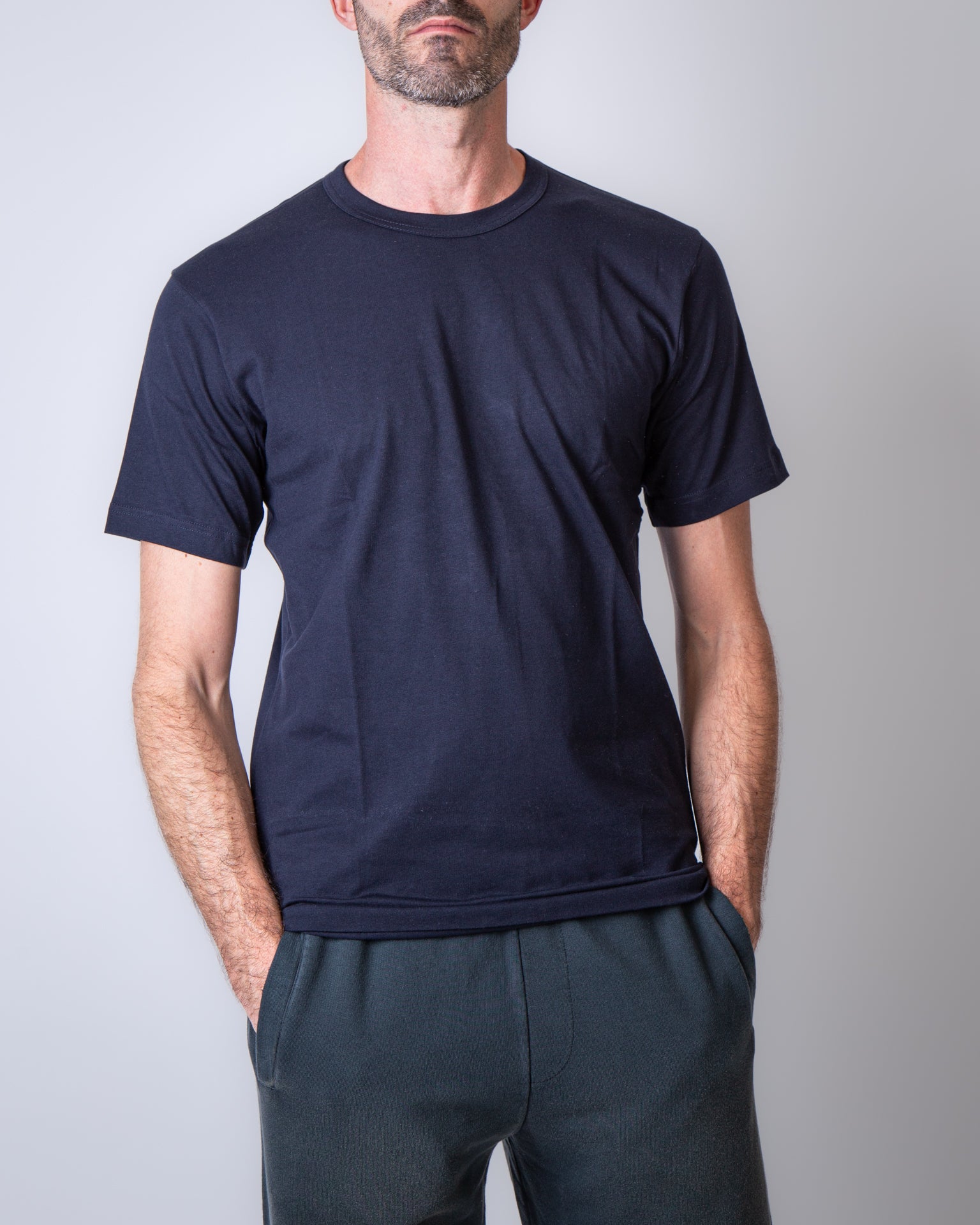 Comme Des Garcons Shirt t shirt FZ-T004 NAVY blue – Flanella Shop