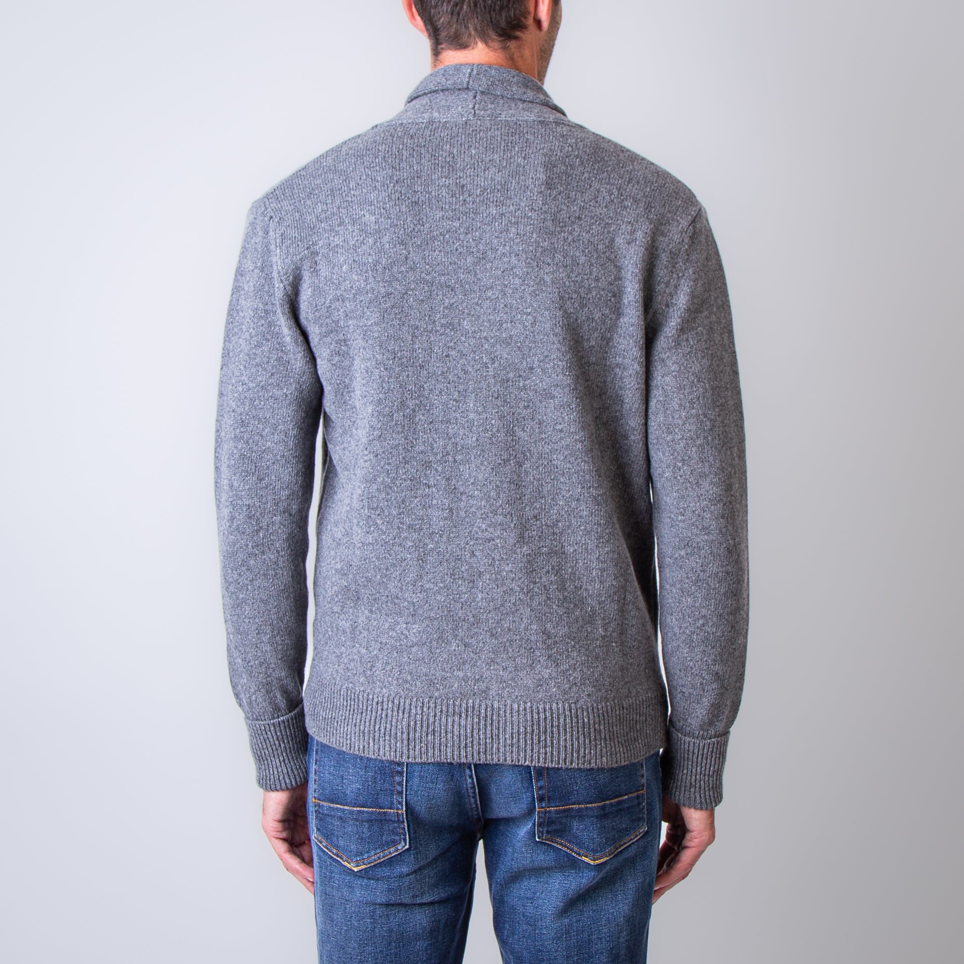 GRP FIRENZE MAGLIA TEC RA7 CARDIGAN GREY – Flanella Shop