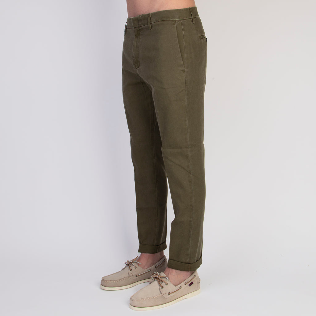 DONDUP TROUSER UP615 CF0178 HH7 656 MILITARY GREEN