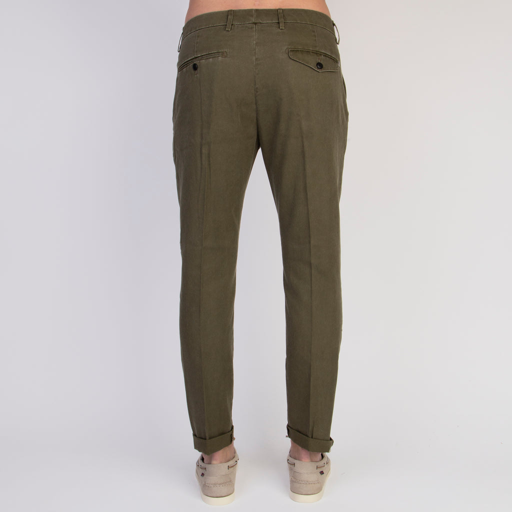 DONDUP TROUSER UP615 CF0178 HH7 656 MILITARY GREEN