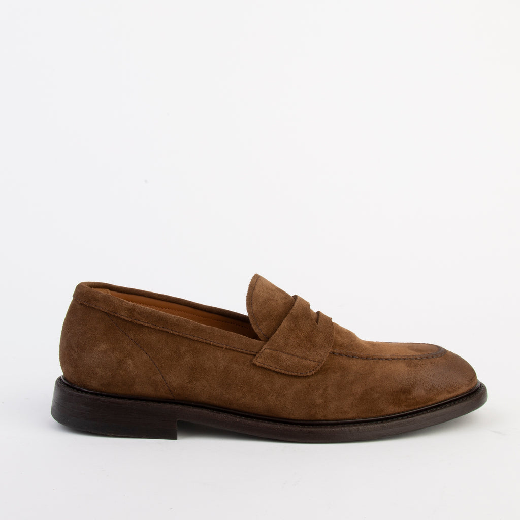 GREEN GEORGE LOAFERS 2036 CAMOSCIO LIGHT TOBACCO
