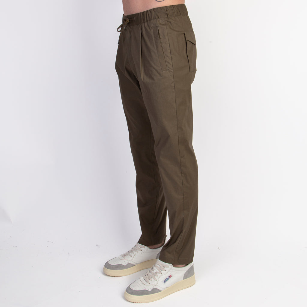 HERNO TROUSERS PT000010U-13164 7730 MILITARY GREEN