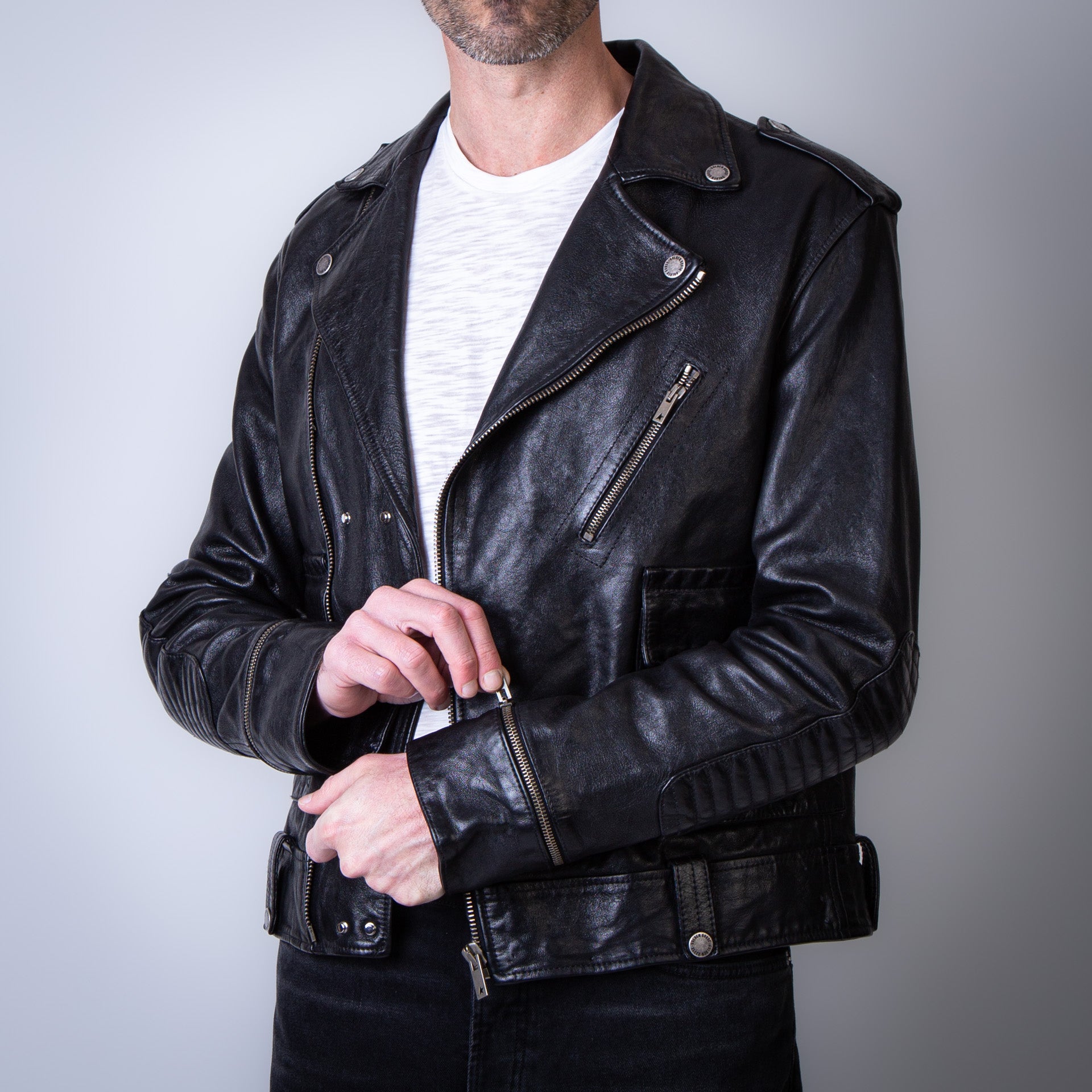 GOLDEN GOOSE LEATHER JACKET 90100 - Main Image