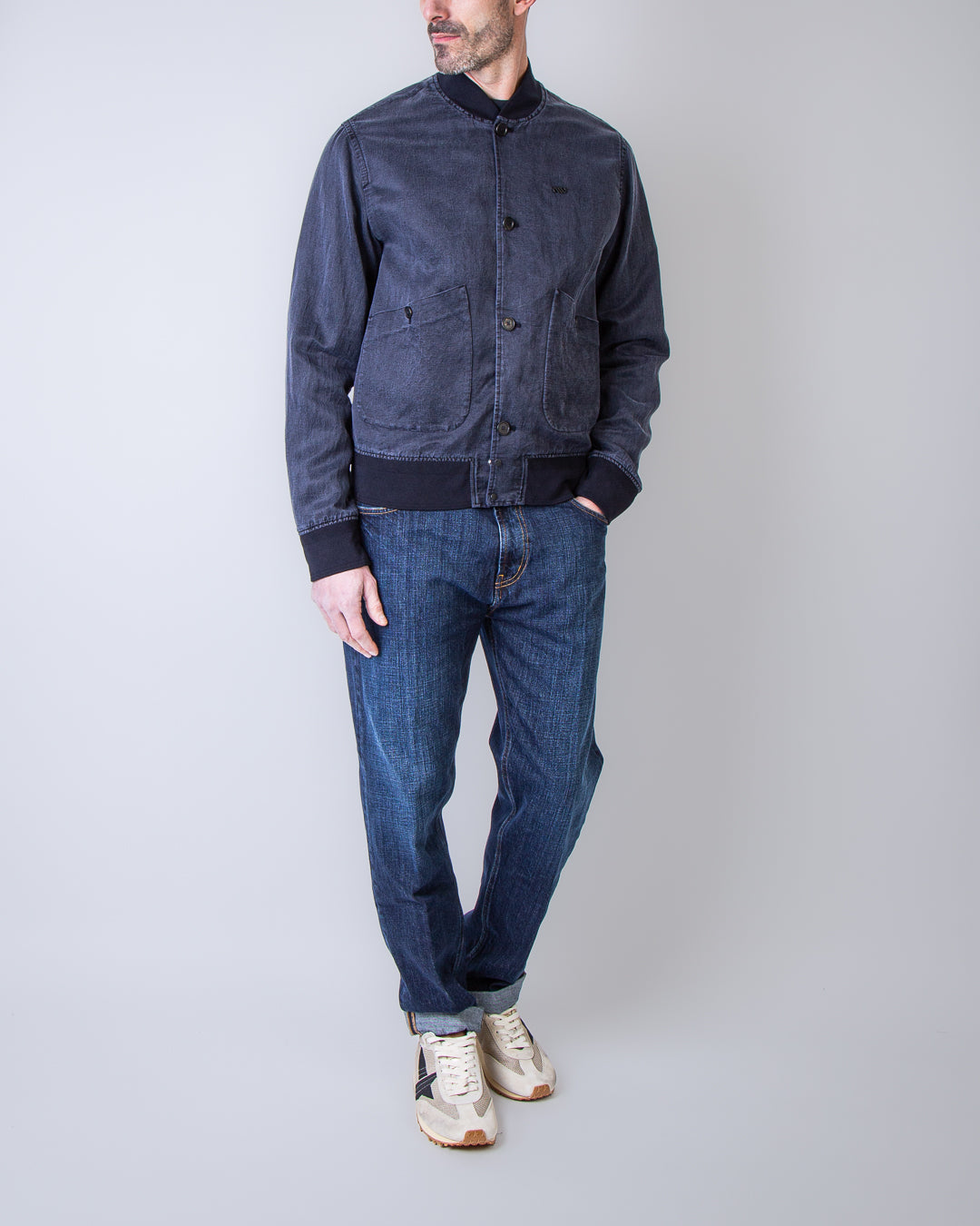 Massimo Osti Studio jacket 20MOW030A 110502G 888 blue – Flanella Shop