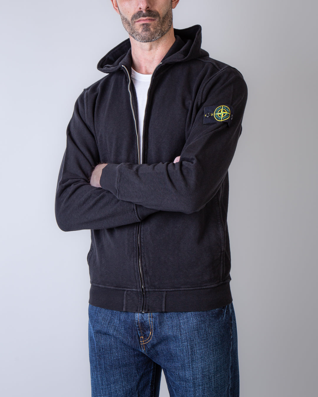 Stone Island sweatshirt 6100032 S0060 V0029 black – Flanella Shop